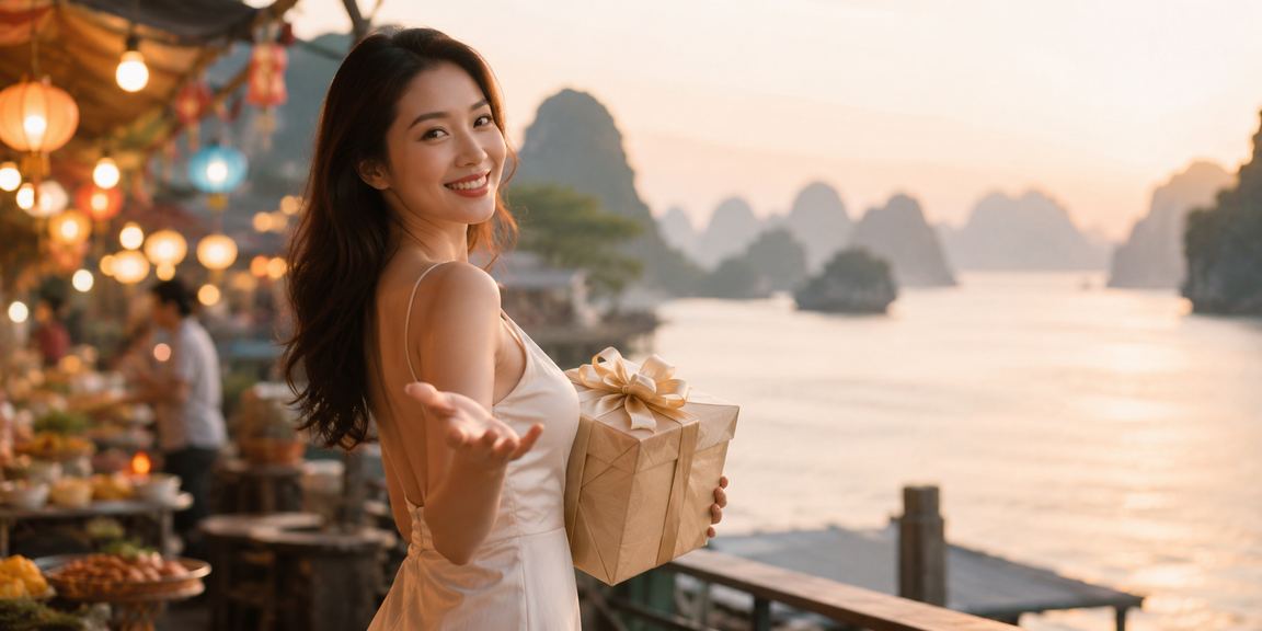 Người dùng Hạ Long nhận VIP bonus tại chợ đêm với điện thoại