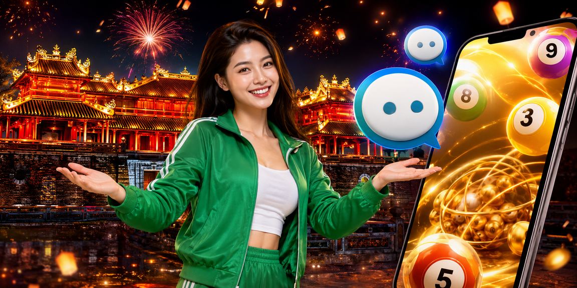 Không khí lễ hội xổ số tại Huế với đèn lồng và cộng đồng người dùng