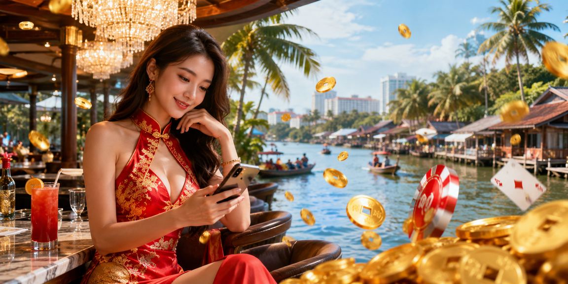 Người chơi tham gia game bài tại lễ hội ở vùng Mekong Việt Nam
